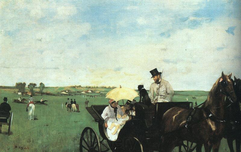 Edgar Degas At the Races in the Country France oil painting art